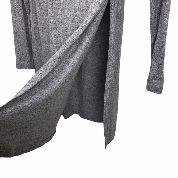 Hye Park And Lune Gray Side Split Tunic Sweater - Picture 7 of 10